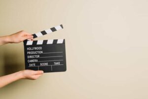 Clapperboard used for Charades