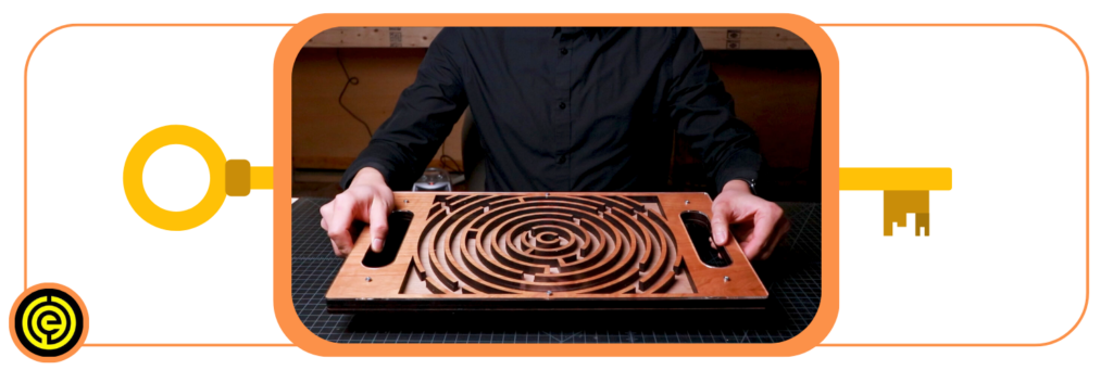 take out an object from a maze